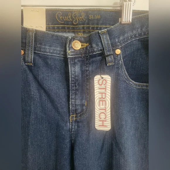 NWT-Women's Cruel Girl Slim Blue Jeans Sz 9 Long - Picture 2 of 5